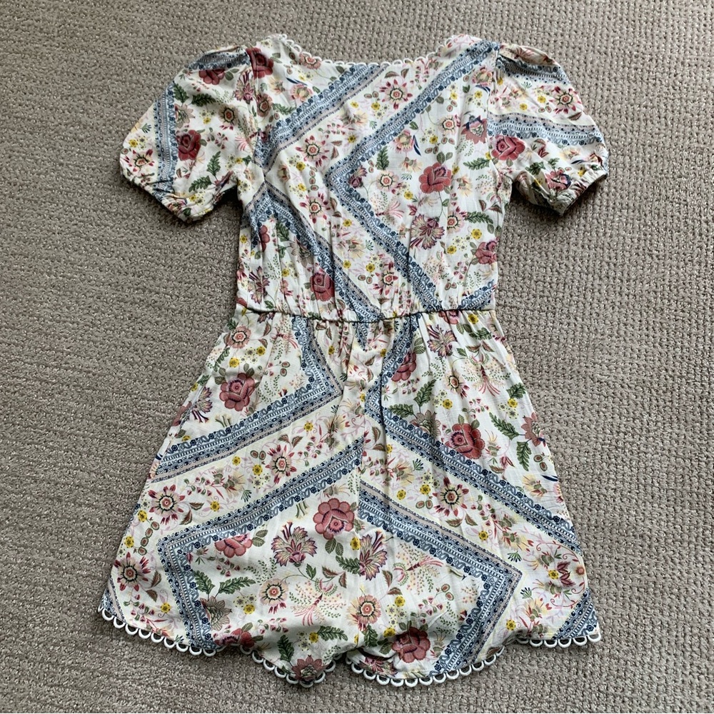 Adorable Patchwork And Lace Romper - image 5